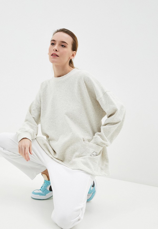 

Свитшот Nike, Серый, W NSW CREW EARTH DAY FT