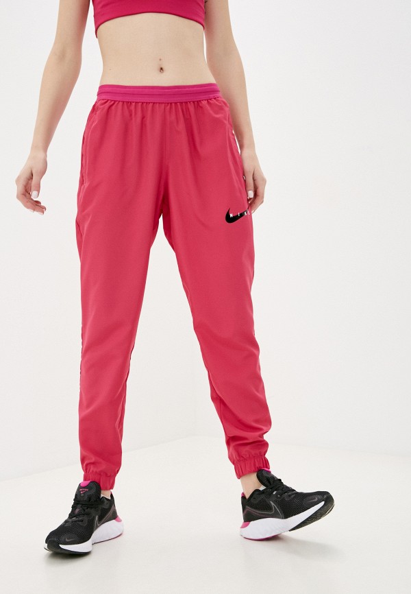 

Брюки спортивные Nike, Розовый, W NK SWOOSH RUN TRK PANT