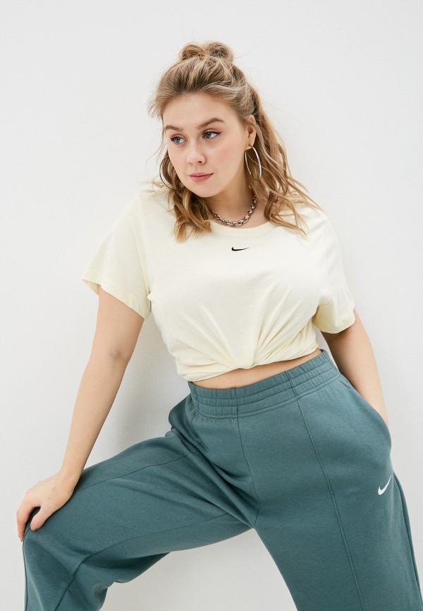 

Футболка Nike, Бежевый, W NSW ESNT TEE SS CRW LBR PLUS