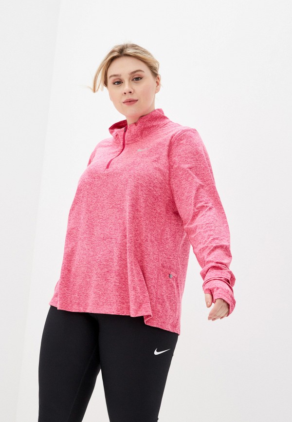 

Лонгслив спортивный Nike, Розовый, W NK ELEMENT TOP HZ PLUS