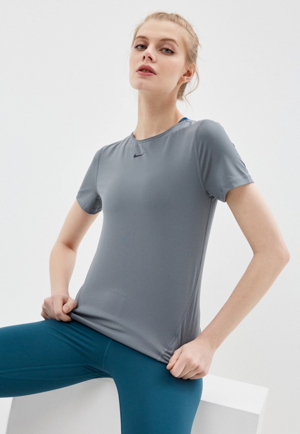 

Футболка спортивная Nike, Серый, W NP 365 TOP SS ESSENTIAL