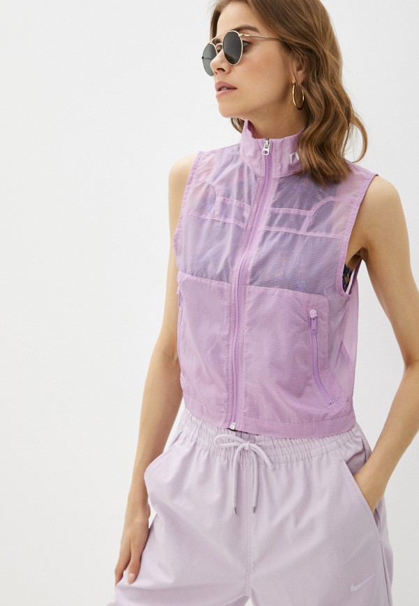

Жилет Nike, Фиолетовый, W NSW STREET VEST WVN