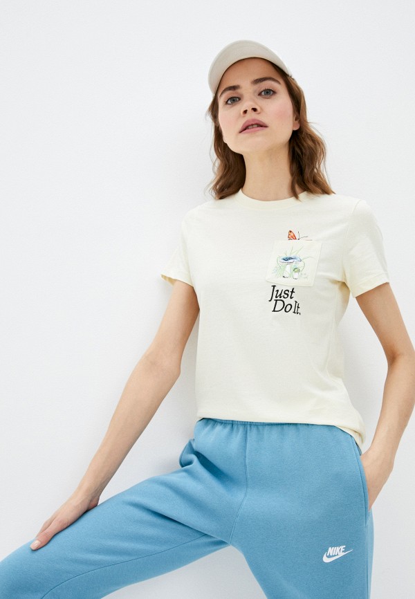 

Футболка Nike, Желтый, W NSW TEE REG SS PKT NATURE