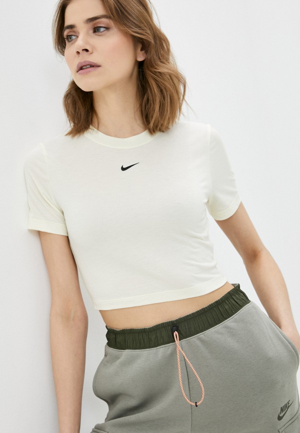 

Футболка Nike, Желтый, W NSW ESSNTL TEE SLIM CRP LBR
