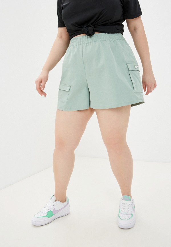 

Шорты спортивные Nike, Зеленый, W NSW SWSH SHORT WVN HR PLUS