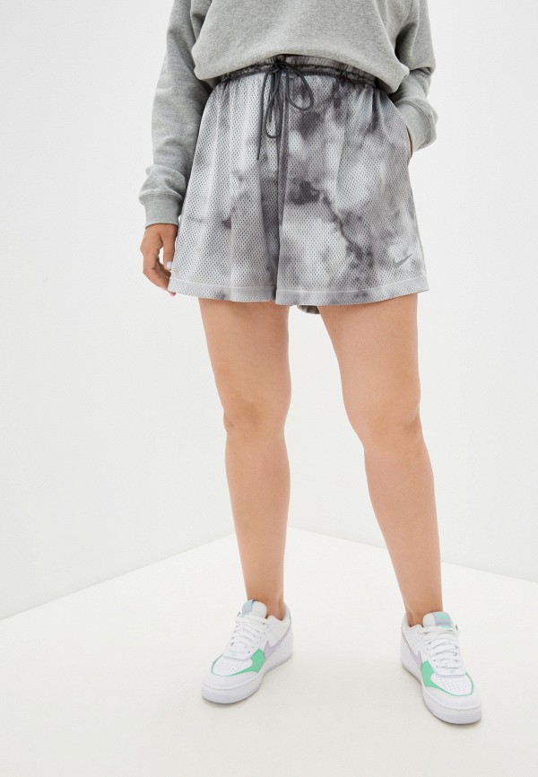 

Шорты спортивные Nike, Серый, W NSW ICN CLS SHRT AOP HR PLUS