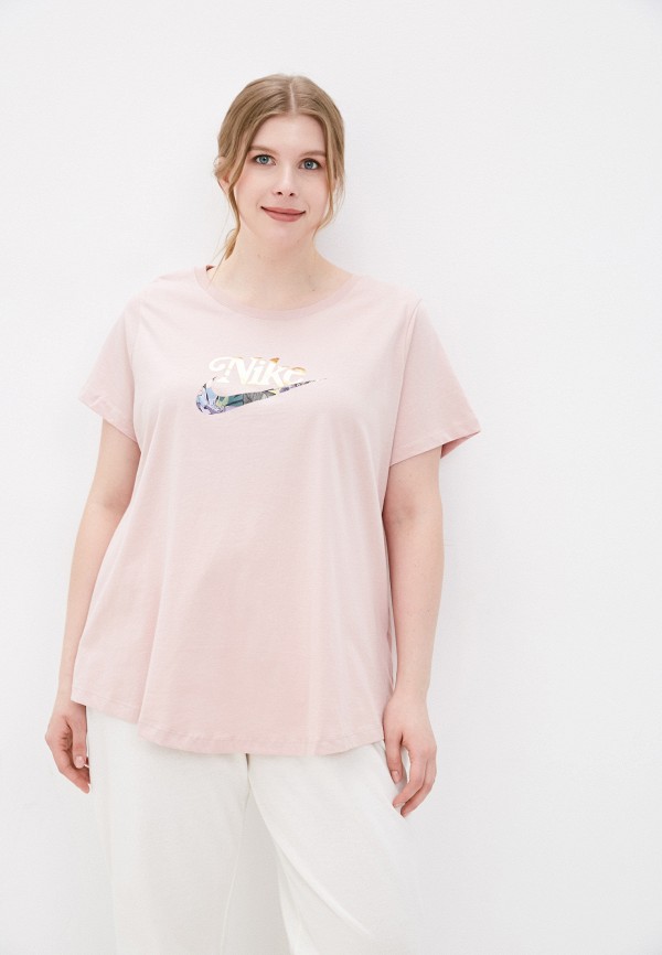 

Футболка Nike, Бежевый, W NSW TEE FEMME PLUS