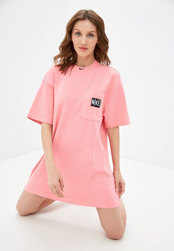 

Платье Nike, Розовый, W NSW WASH DRSS