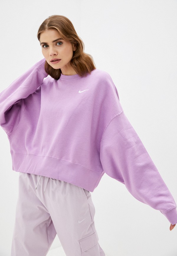 

Свитшот Nike, Фиолетовый, W NSW CREW FLC TREND
