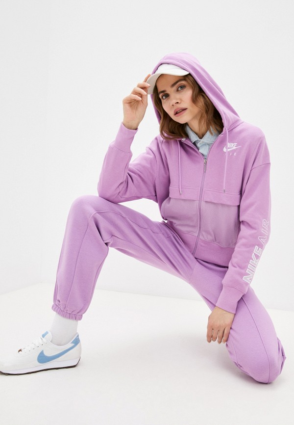 

Толстовка Nike, Фиолетовый, W NSW AIR FZ TOP FLC