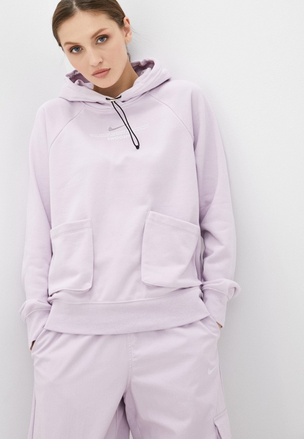 

Худи Nike, Фиолетовый, W NSW SWSH HOODIE FT