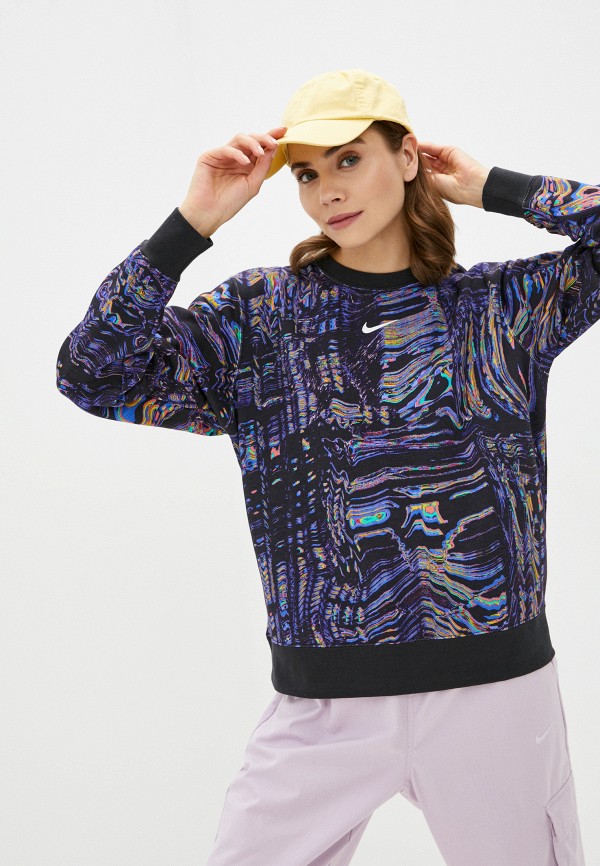 

Свитшот Nike, Фиолетовый, W NSW TREND FLC CREW AOP PRNT