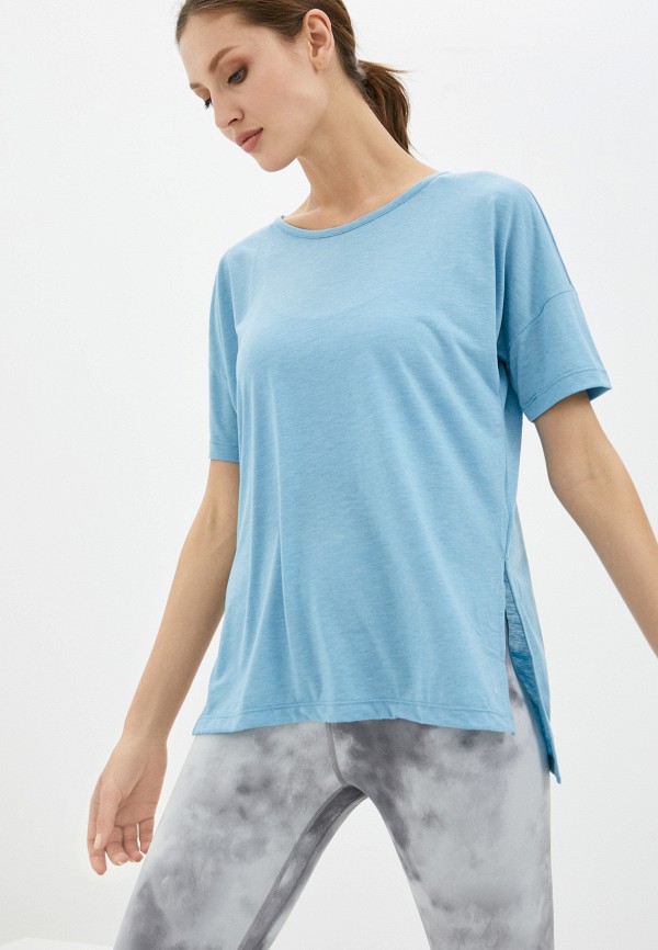 

Футболка спортивная Nike, Голубой, W NY DF LAYER SS TOP
