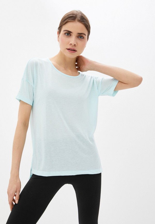 

Футболка спортивная Nike, Бирюзовый, W NY DF LAYER SS TOP