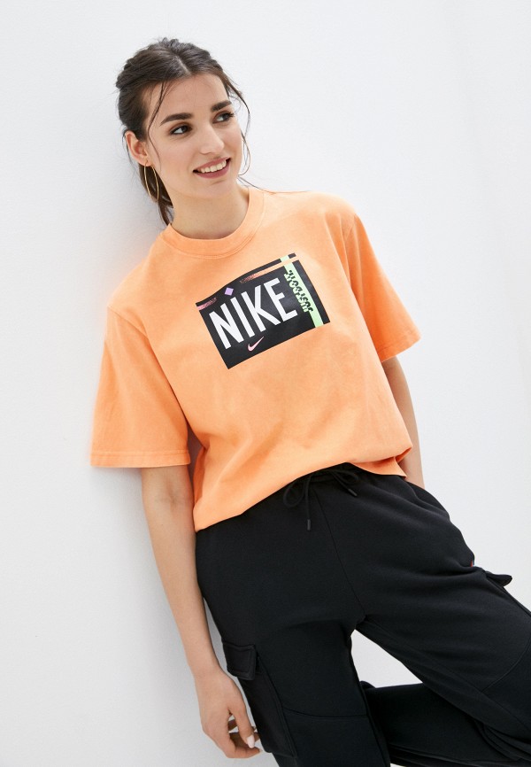 

Футболка Nike, Оранжевый, W NSW TEE WASH