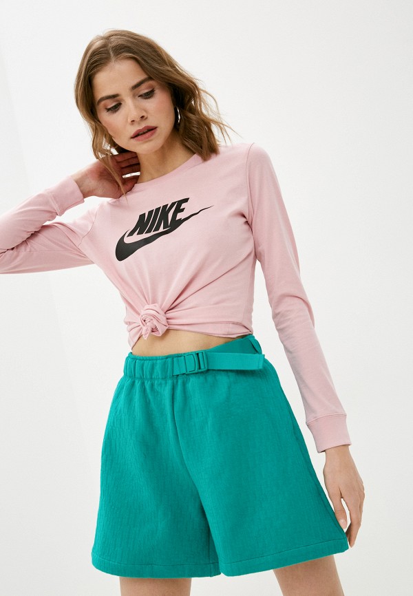 

Лонгслив Nike, Розовый, W NSW TEE ESSNTL LS ICON FTR
