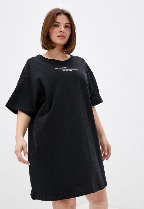 

Платье Nike, Черный, W NSW SWSH DRSS SS PLUS