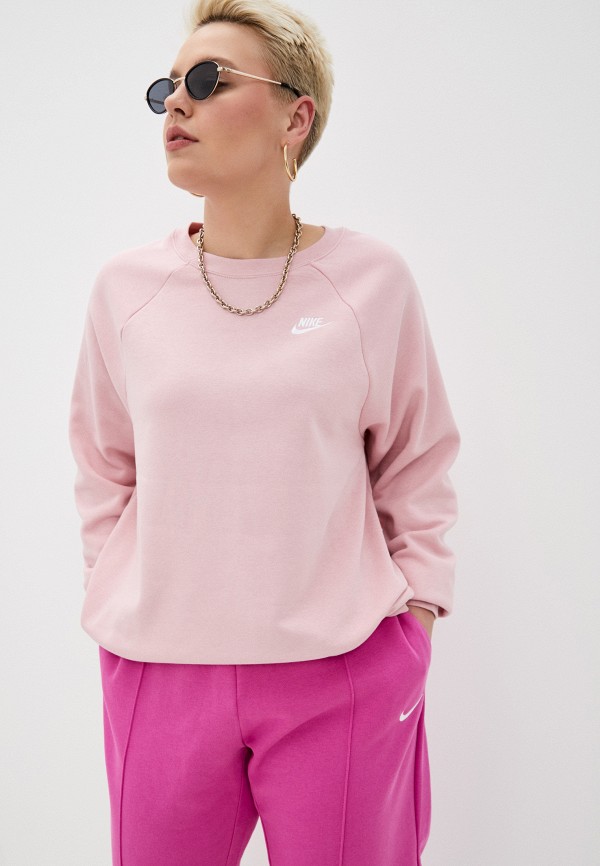 

Свитшот Nike, Розовый, W NSW ESSNTL CREW FLC PLUS