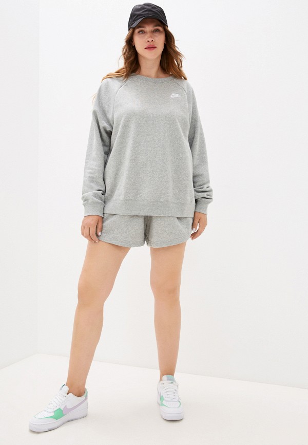

Свитшот Nike, Серый, W NSW ESSNTL CREW FLC PLUS