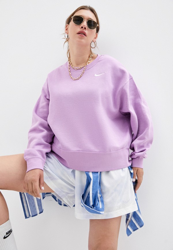 

Свитшот Nike, Фиолетовый, W NSW CREW FLC TREND PLUS