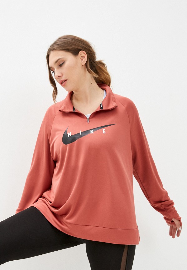 

Лонгслив спортивный Nike, Красный, W NK SWOOSH RUN HZ MDLYR PLUS