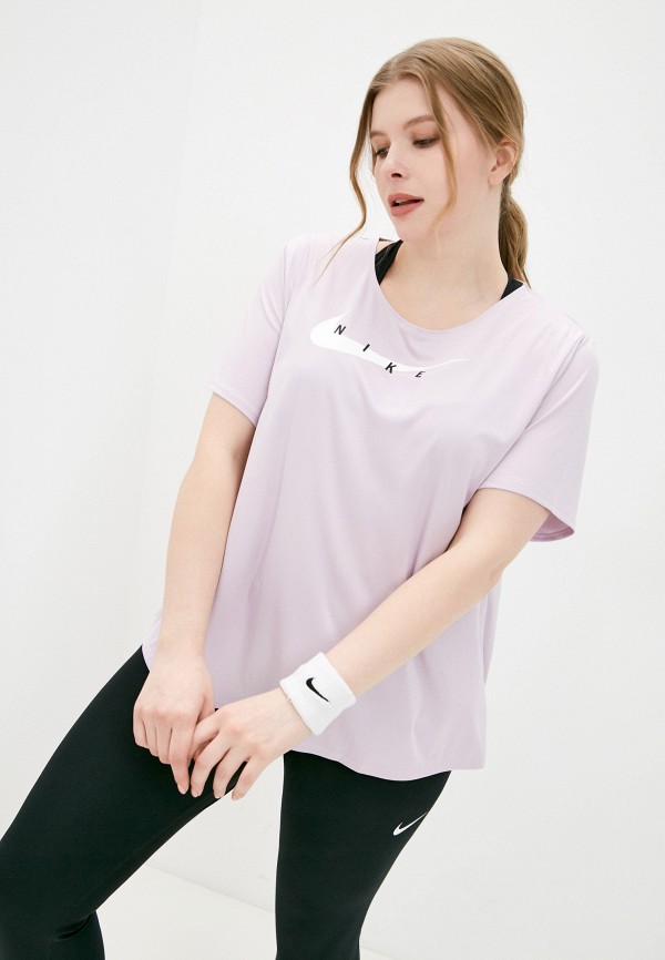 

Футболка спортивная Nike, Розовый, W NK SWOOSH RUN TOP SS PLUS