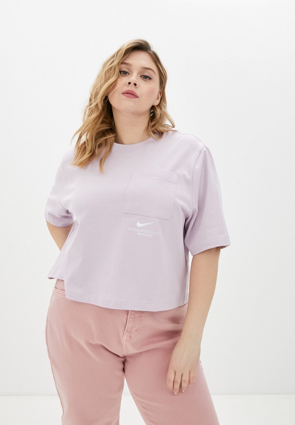 

Футболка Nike, Фиолетовый, W NSW SWSH SS TOP PLUS