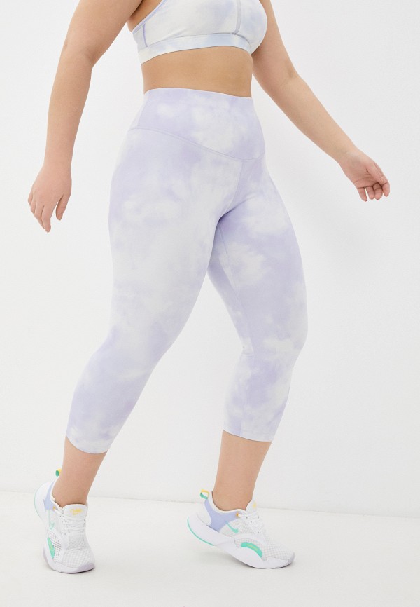 

Тайтсы Nike, Фиолетовый, W NIKE ONE IC CP TGT CR PLUS