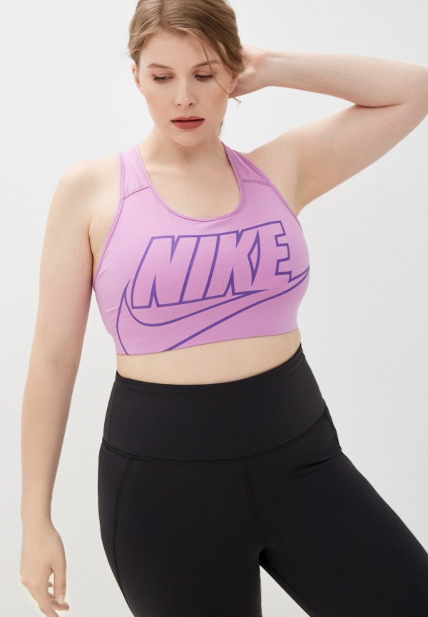 

Топ спортивный Nike, Фиолетовый, W NK DF SWSH FUTURA GX BRA
