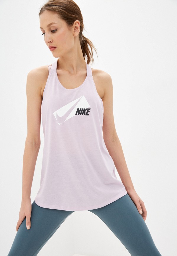 

Майка спортивная Nike, Фиолетовый, W NK DRY ELASTIKA HBR GRX
