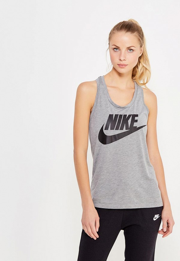 

Майка Nike, Women's Nike Sportswear Essential Tank, Серый