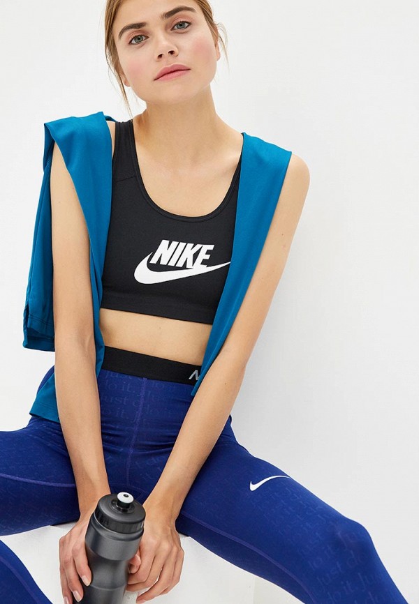 

Топ спортивный Nike, Черный, WOMEN'S SWOOSH FUTURA SPORTS BRA