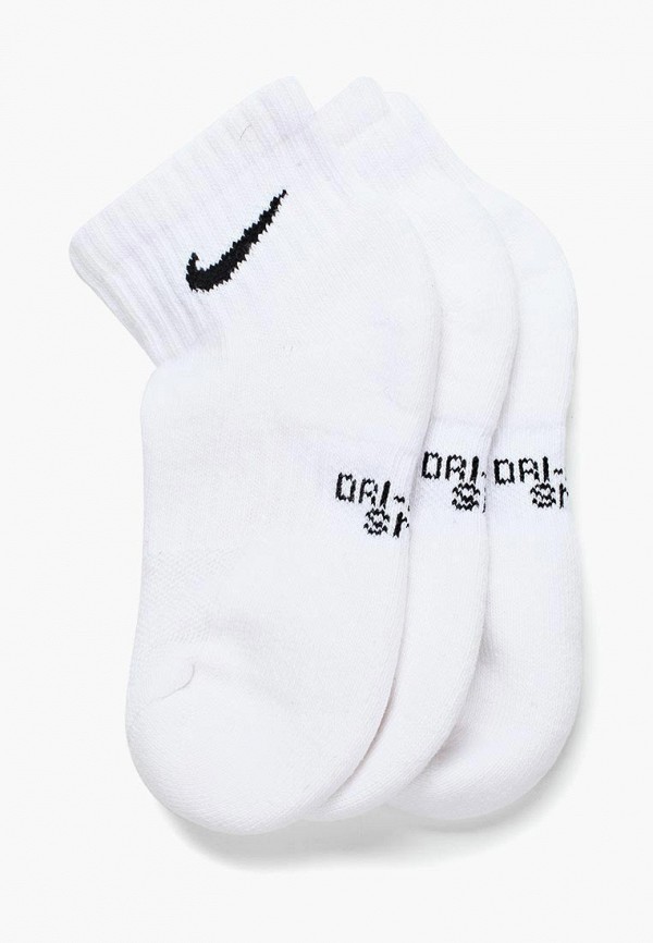 

Комплект Nike, Kids' Performance Cushioned Quarter Training Socks (3 Pair, Белый