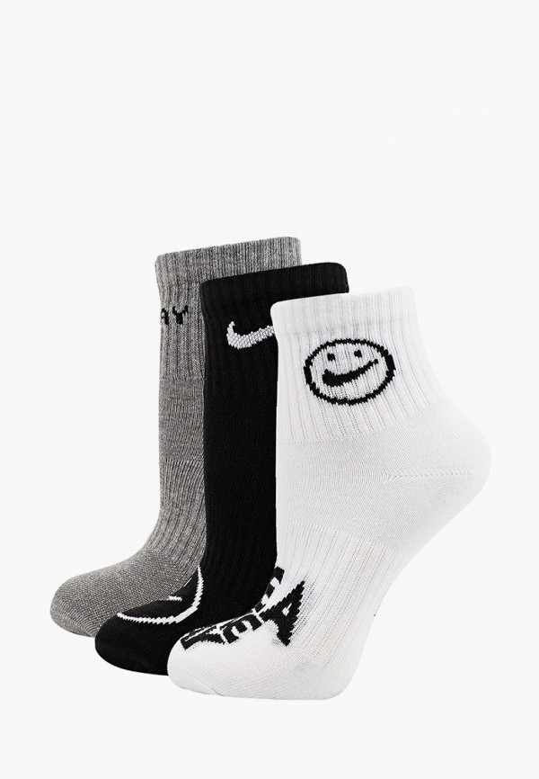 

Носки 3 пары Nike, Разноцветный, Y NK EVRYDY LTWT ANKL 3P NKDA