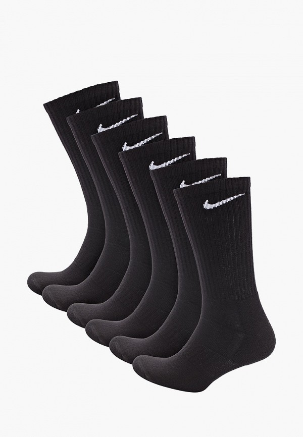 

Носки 6 пар Nike, Черный, U NK EVERYDAY CUSH CREW 6PR-BD