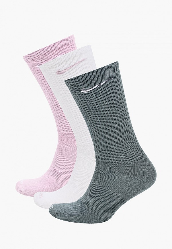 

Носки 3 пары Nike, Разноцветный, U NK EVRY PLUS LTWT CREW 3PR