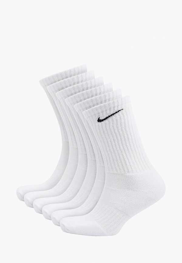 

Носки 6 пар Nike, Белый, U NK EVERYDAY CUSH CREW 6PR-BD