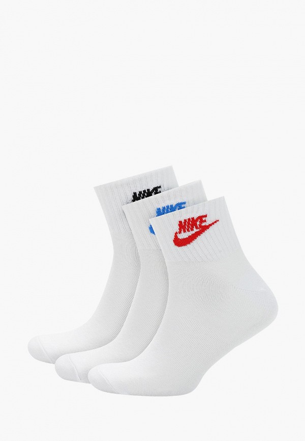 

Носки 3 пары Nike, Белый, U NK NSW EVRY ESSENTIAL ANKLE