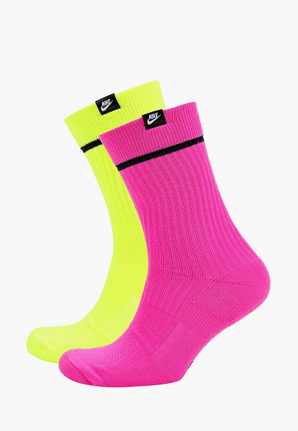 

Комплект Nike, Разноцветный, U SNKR SOX CREW 2PR - HI VIZ