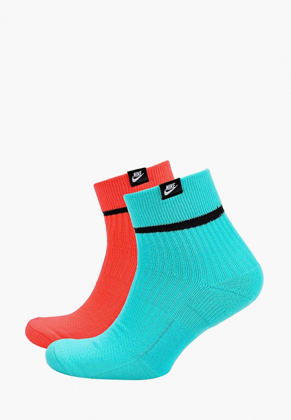 

Комплект Nike, Разноцветный, U SNKR SOX ANKLE 2PR - HI VIZ