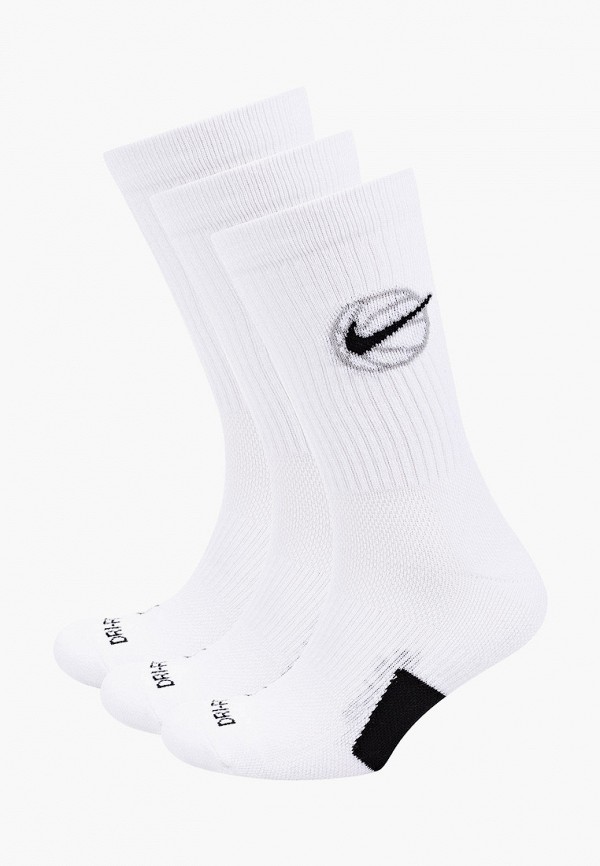 

Носки 3 пары Nike, Белый, U NK CREW EVERYDAY BBALL 3PR