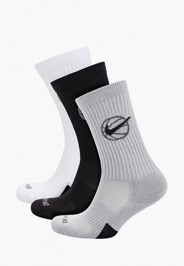 

Носки 3 пары Nike, Разноцветный, U NK CREW EVERYDAY BBALL 3PR