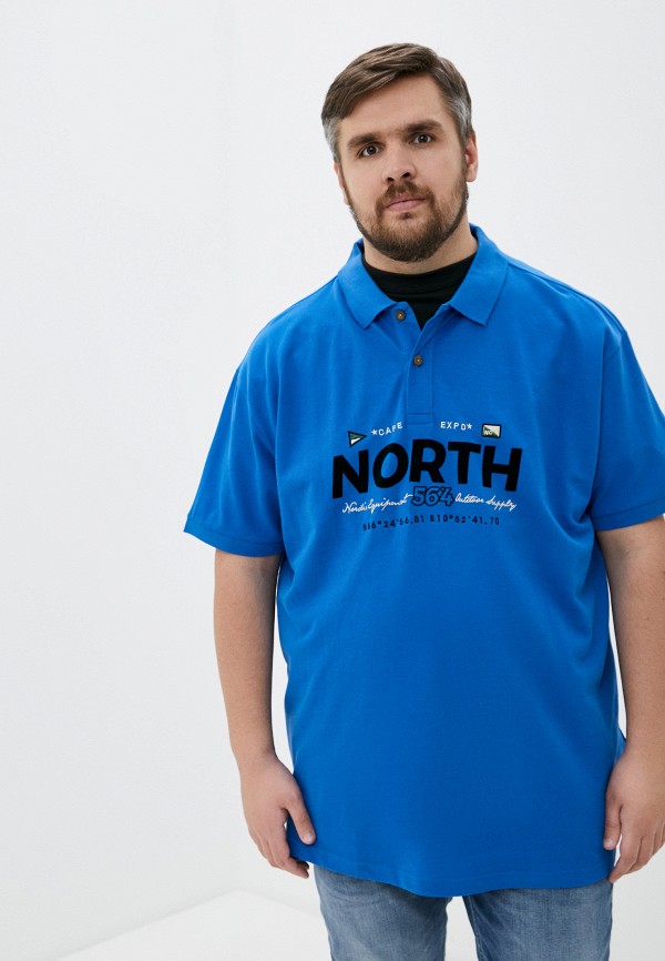 

Поло North 56-4, Синий