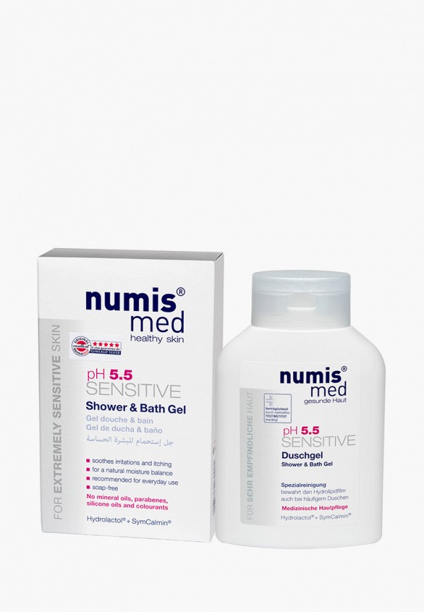 

Гель для душа Numis Med, Прозрачный, "СЕНСИТИВ рН 5,5", 200 мл