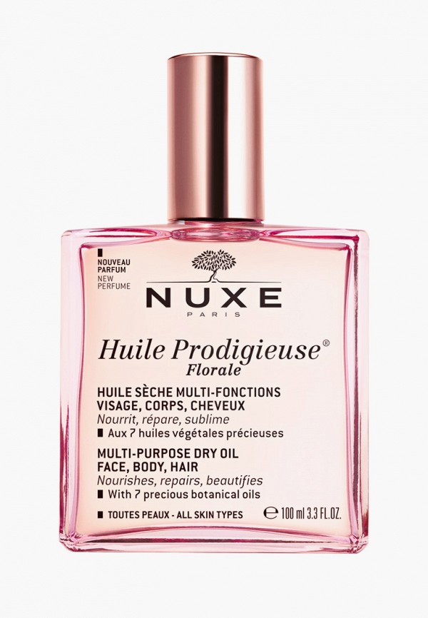 

Масло для лица Nuxe, Прозрачный, , тела и волос, цветочное сухое HUILE PRODIGIEUSE FLORALE, 100 мл