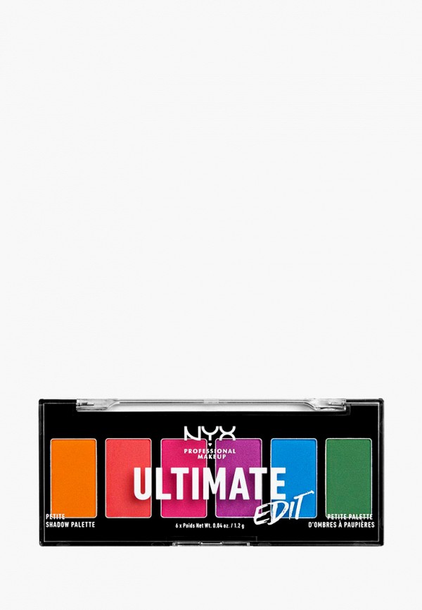 

Палетка для глаз Nyx Professional Makeup, Разноцветный, Мини Ultimate Edit Petite Shadow Palette, оттенок 02, Brights, 7 г