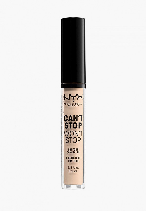 

Консилер Nyx Professional Makeup, Бежевый, Can't Stop Won't Stop Contour Concealer, оттенок 04 Light Ivory, 3,5 мл