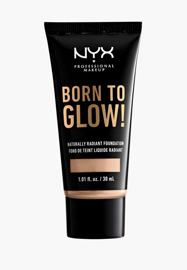 

Тональное средство Nyx Professional Makeup, Бежевый, Born To Glow Naturally Radiant Foundation, оттенок 06, Vanilla, 30 мл