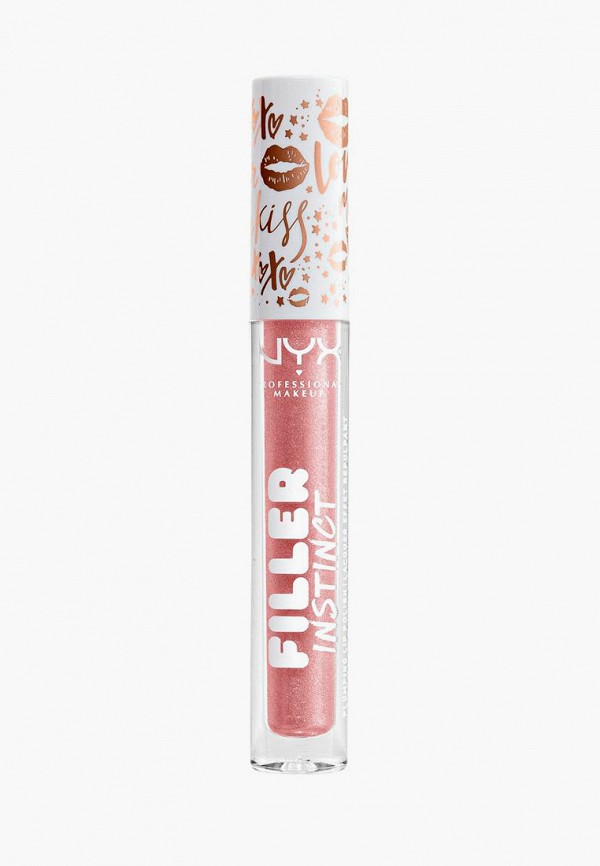 

Блеск для губ Nyx Professional Makeup, Розовый, Filler Instinct Plumping Lip Polish с эффектом увеличения объема, оттенок 03, Sparkling Please, 2.5 мл