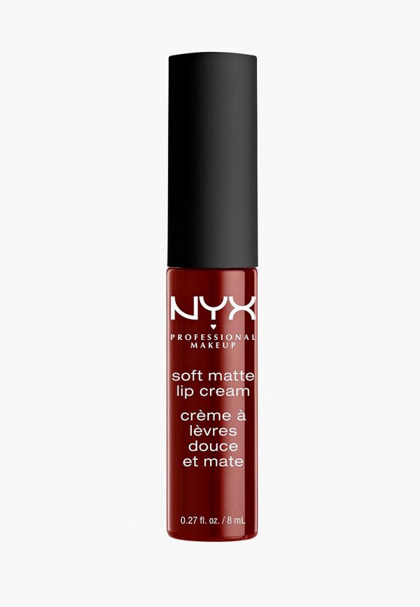 

Помада Nyx Professional Makeup, Бордовый, Soft Matte Lip Cream Матовая, оттенок 27, Madrid, 8 мл